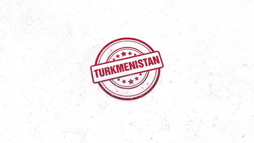 Turkmenistan Rubber Stamp