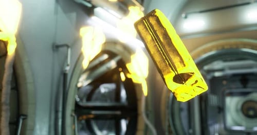 Gasoline Canister Floating in Zero Gravity on the International Space Station