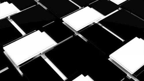 Black and White Cubic Moving Surface