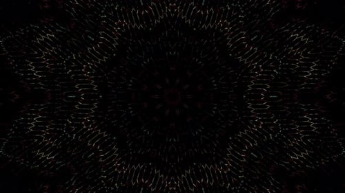Pulsating Geometric Hexagon Kaleidoscope Background Animation
