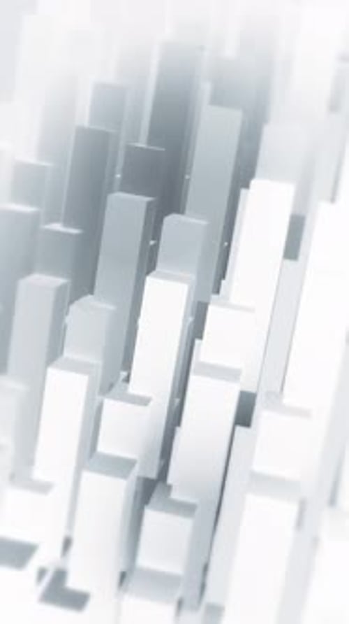 Vertical Video - Abstract White Geometric Shapes Background