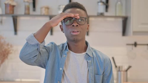 Portrait of Young African Man Searching for Opportunity