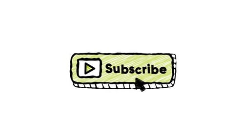 Hand-Drawn Subscribe Button with Notification Bell Click Animation