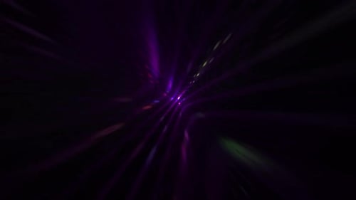 Futuristic Light Tunnel Warp Speed Abstract Background