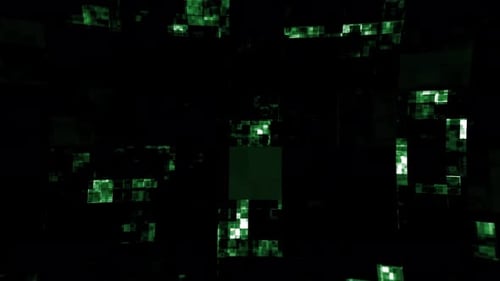 Animated Futuristic Digital Grid Technology Background