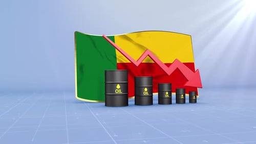 Benin Oil Revenue And Reserves Decline With Red Arrow