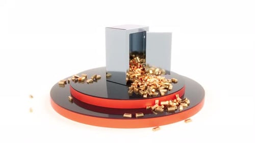 Metal Safe Gold Boxes Intro Able to Loop Seamless