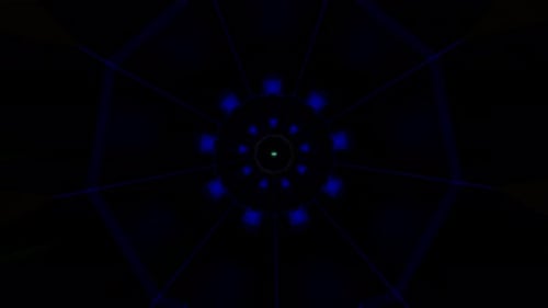 Pulsating Multicolors of Neon in a Mesmerizing VJ Loop Display