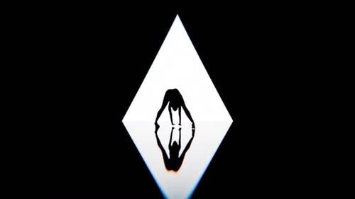 Minimalist Dancing Silhouette Animation With Reflection Reveal