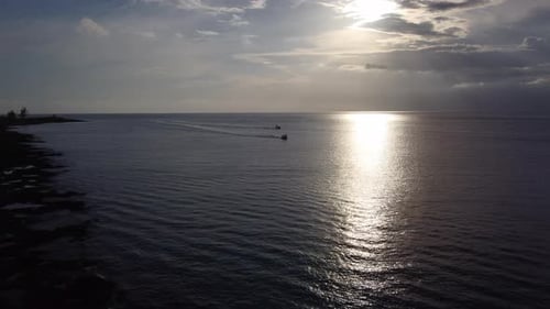 Boat sunset yacht cruise cruiseship ship sea ocean holiday vacation relax beautiful paradise