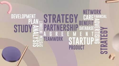 Etiquetas de parceria estratégica Tipografia, benefício, estudo, estratégia, rede, animação Contexto do conceito