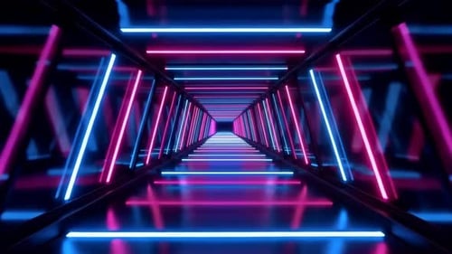 Futuristic Moon Base Corridor