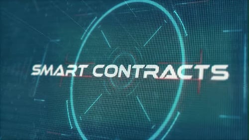 Futuristic Smart Contracts Title Reveal with Grid