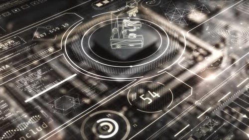 Inteligencia artificial que procesa datos en el espacio digital