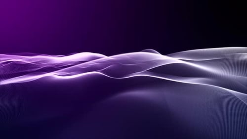 Ocean Wave Line Art Background V5