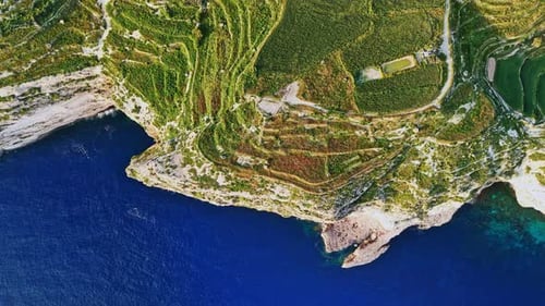 Explore the stunning coastal landscapes of Malta from above