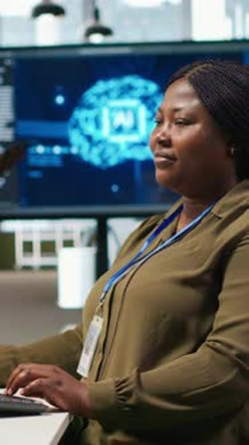 Vertical Video Admin Using AI Neural Networks Tech on Computer to Optimize Performance