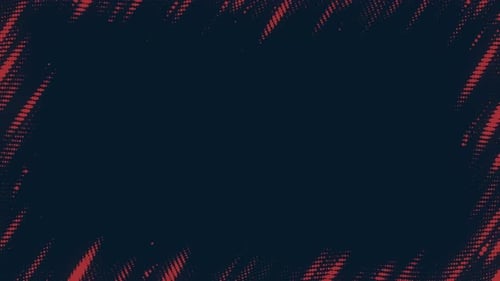 Abstract Halftone Fluid Motion Frame Scratched Pop Art Wavy Dynamic Dotted Flames