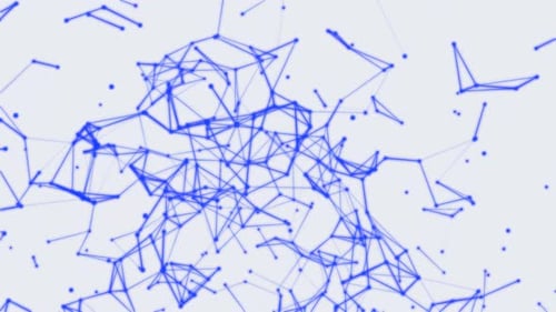 Seamless Blue Network Connection Abstract Technology Background