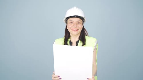 The engineer holding the project laughs.