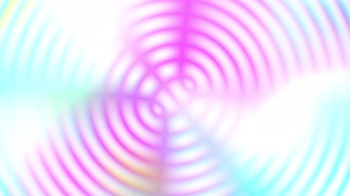 Vibrant Holographic Concentric Circles Motion Background