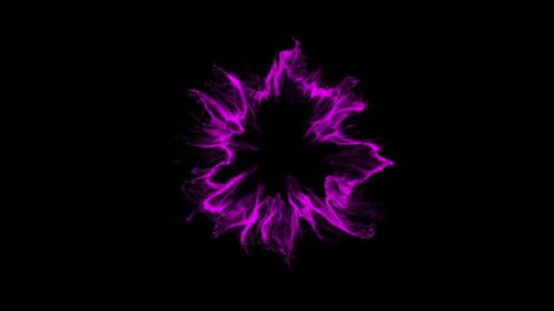 Abstract Fluid Particle Energy Burst Reveal