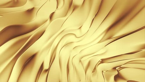 Fluid Golden Waves Abstract Background Animation