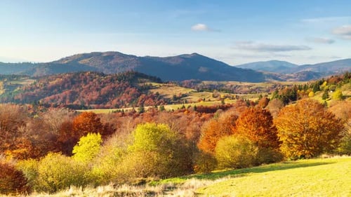 Autumn Sunset Valley