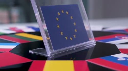 Flags of all European Union Member Countries