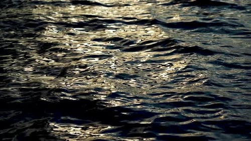Sea Waves At Sunset