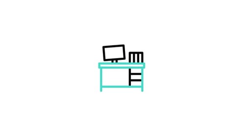 Flat Design Animated Corporate Technology Icons Collection