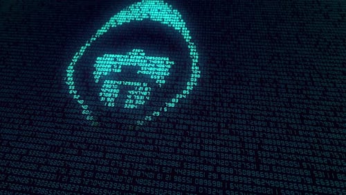 Cyber Hacking Crime Concept