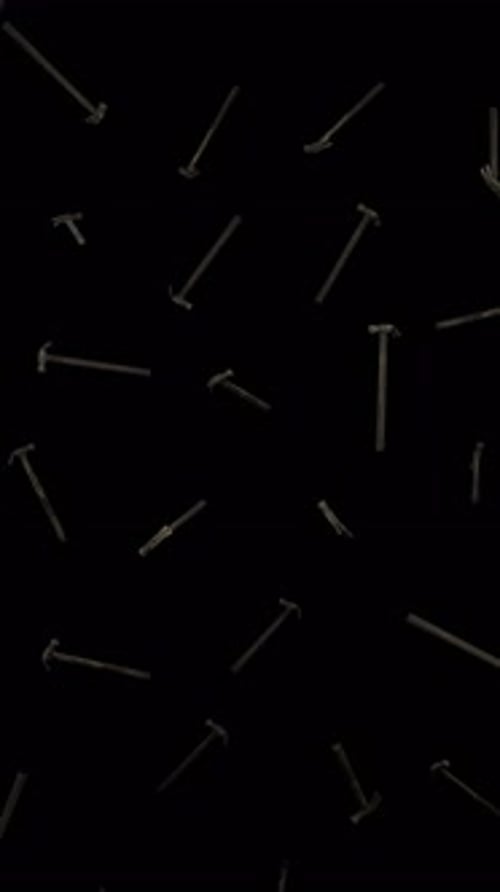 Vertical Floating Rusty Claw Hammers on Alpha