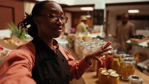 POV Merchant Promoting Her Zero Waste Eco Store Business