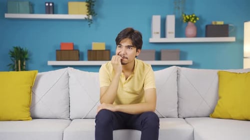 Stressed man.