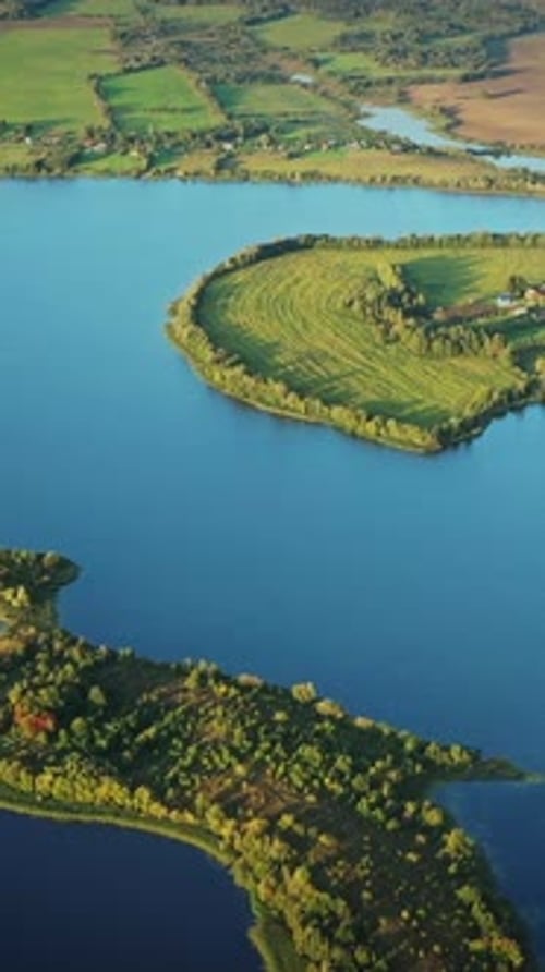 Blue Water Of Lake River