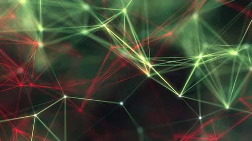 Abstract Digital Network Connections Loop Background