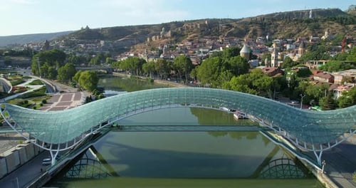 Peace Bridge a Pedestrian Bridge in Tbilisi