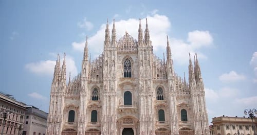 Iconic and Famous Milan Cathedral in Italy