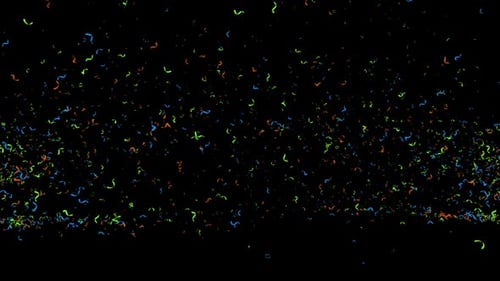Colorful Dynamic Confetti Ribbons Animation for Celebration Background