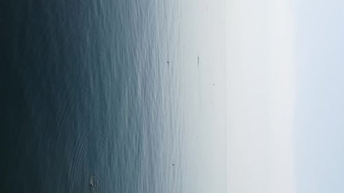 Abstract Aerial Sea Summer Ocean Sunset Nature Background Small Waves on Water Surface in Motion
