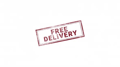 Free Delivery Grunge Rubber Stamp Reveal