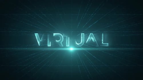 Digital Futuristic Text Reveal