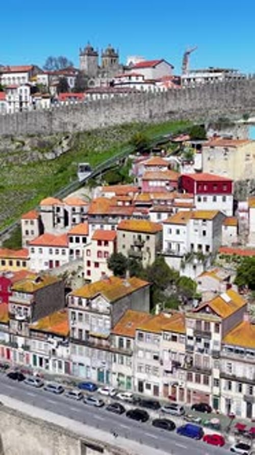 Porto Skyline At Porto In Porto District Portugal.
