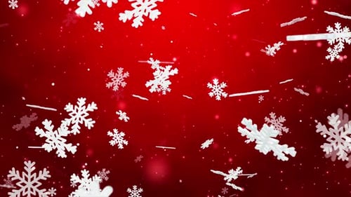 Red Christmas Background Loop V3