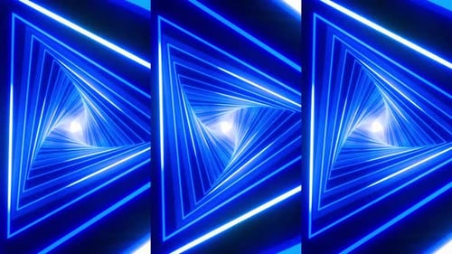 Rotating Cyberpunk Light Vortex