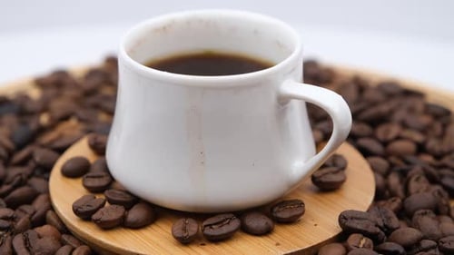 coffee beans close up
