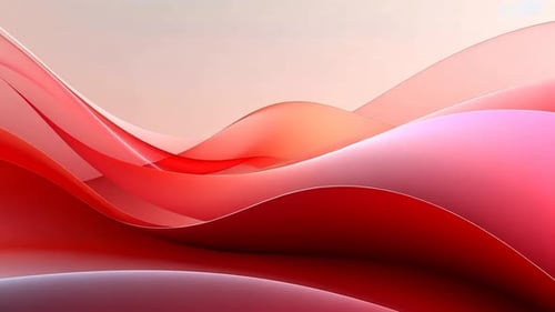 Design fluide abstrait avec des vagues rouges et roses fluides