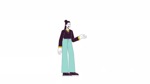 Woman Speech Bubble Animation