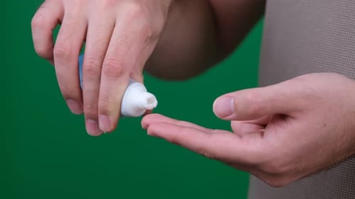 applying hand cream